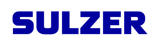 Blaues Logo mit dem Schriftzug „SULZER“ in Großbuchstaben.