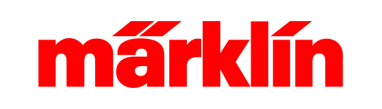 Logo von Märklin in großen, roten Buchstaben auf weißem Hintergrund. Das "ä" ist durch einen diakritischen Akzent hervorgehoben.